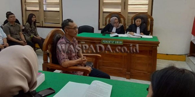 Ilustrasi persidangan tersangka korupsi dana BUMNag di Simalungun