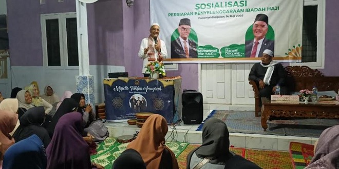 Ilustrasi antrean pendaftaran calon jemaah haji di Sumatera Utara