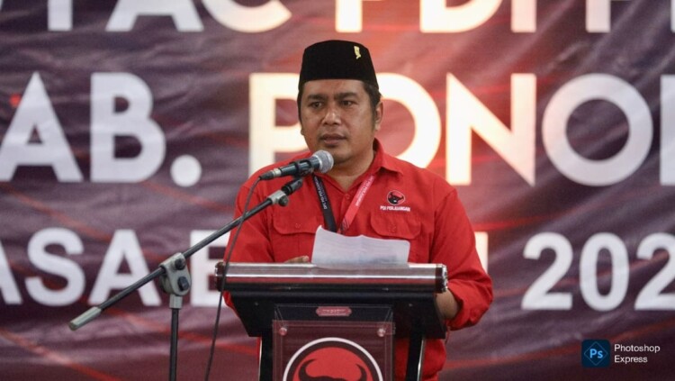 Pelantikan pengurus PAC PDI Perjuangan Ponorogo di Gedung Keniten, 30 Mei 2026