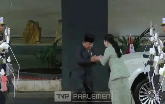 Presiden Prabowo tiba di Gedung Nusantara untuk rapat paripurna DPR RI