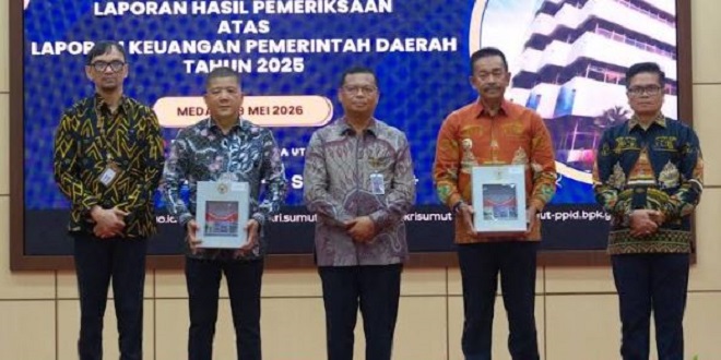 Bupati Madina terima opini WTP dari BPK Sumut di Medan