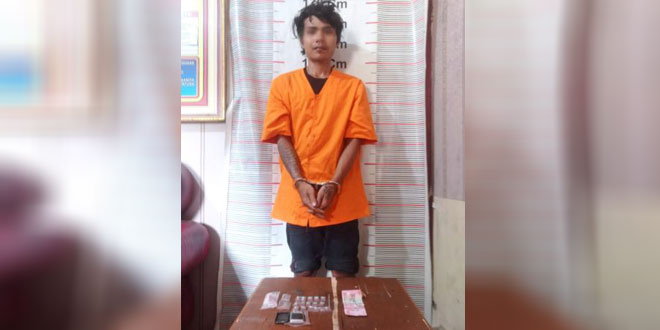Penangkapan diduga pelaku narkoba di rumah kosong Dusun V Banjaran, Langkat