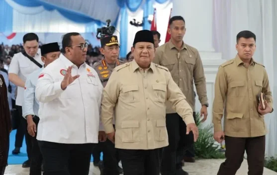 Presiden Prabowo saat peresmian Museum dan Rumah Singgah Ibu Marsinah di Nganjuk, 16 Mei 2026