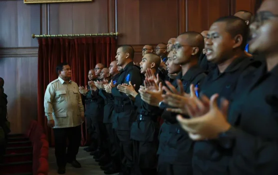 Presiden Prabowo memberikan taklimat kepada peserta PFLP 2026 di Hambalang Bogor
