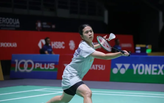Ni Kadek Pratiwi selebrasi kemenangan di Axiata Arena Kuala Lumpur