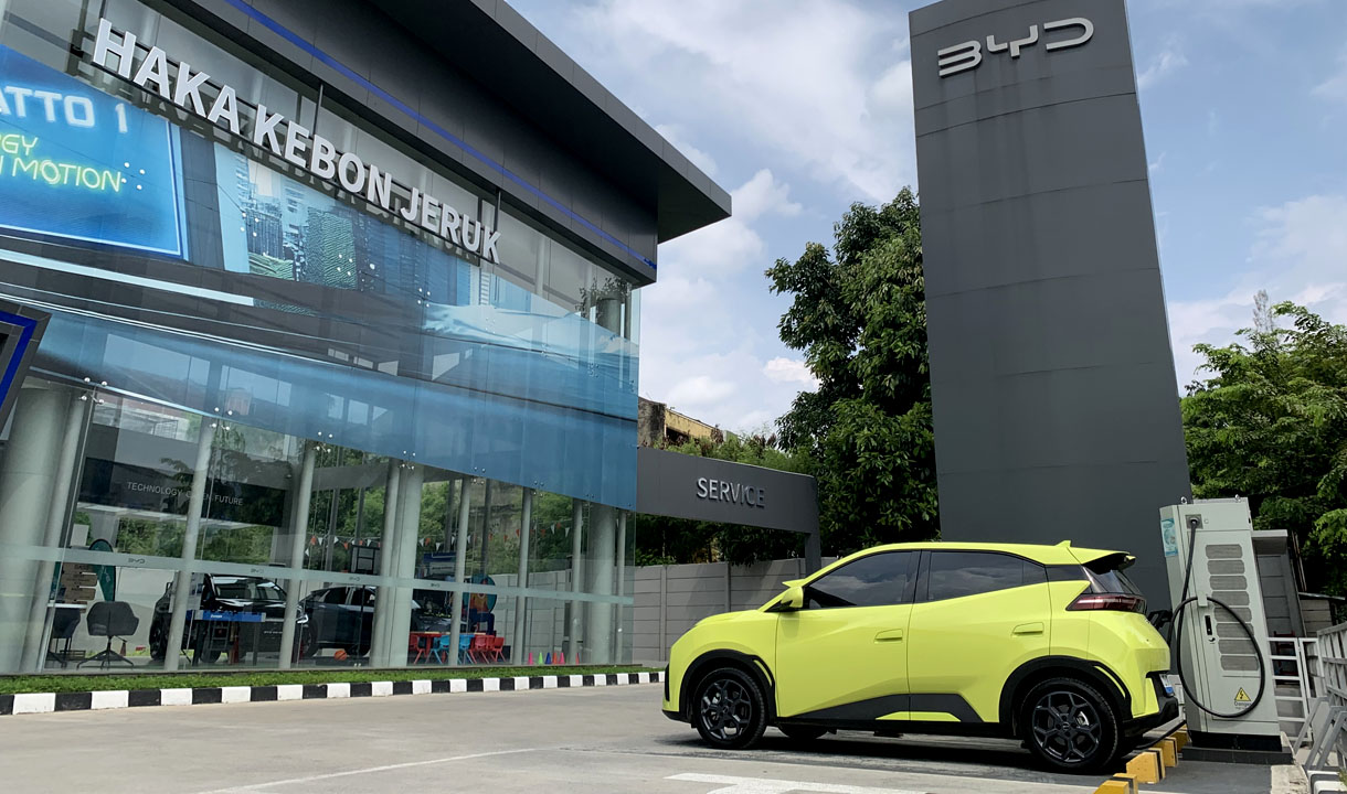 Showroom BYD Haka Kebon Jeruk dealer 3S di Jl. Panjang, Kebon Jeruk, Jakarta Barat