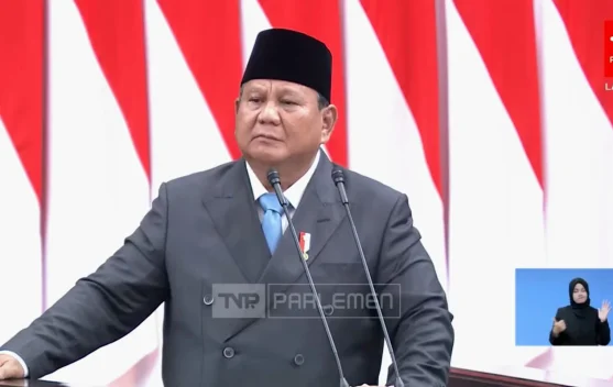 Presiden Prabowo menyampaikan pidato kebijakan ekonomi di DPR RI