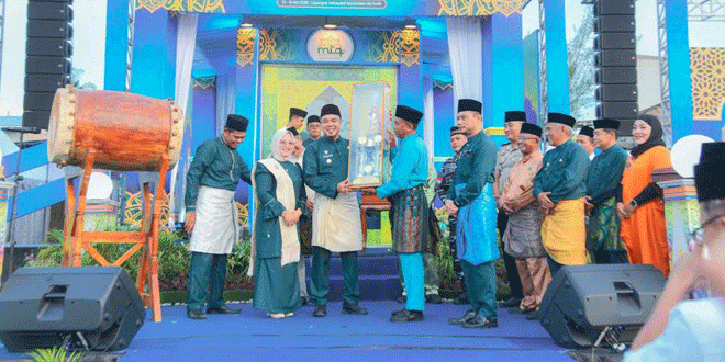 Pembukaan MTQ ke-XIX Kabupaten Batubara di Lapangan Indrasakti, Indrapura