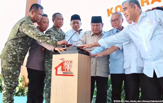 Peluncuran Koperasi Desa Merah Putih di Nganjuk Jawa Timur