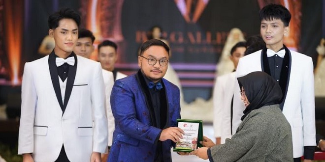 Runway SIEFF 2026 di Karibia Boutique Hotel Medan menampilkan koleksi bridal BSP Gallery