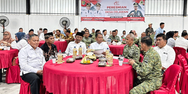 Peluncuran Koperasi Desa Merah Putih di Desa Celawan, Sergai