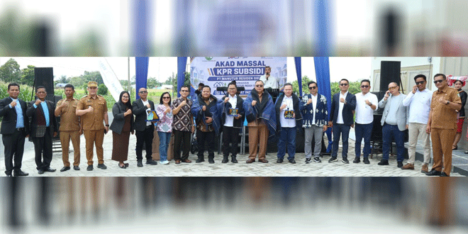 Seremoni akad massal KPR subsidi Perumahan Manutur Simarimbun di Pematangsiantar