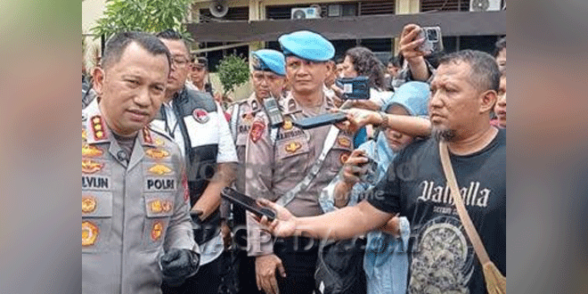 Kapolrestabes Medan memberikan konferensi pers terkait penindakan kejahatan