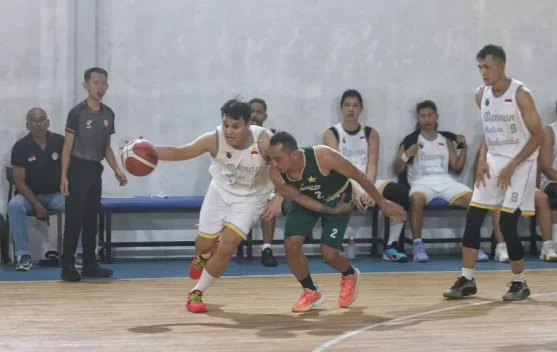 Pertandingan basket veteran di Jakarta pada Intercity Evergreen 2026