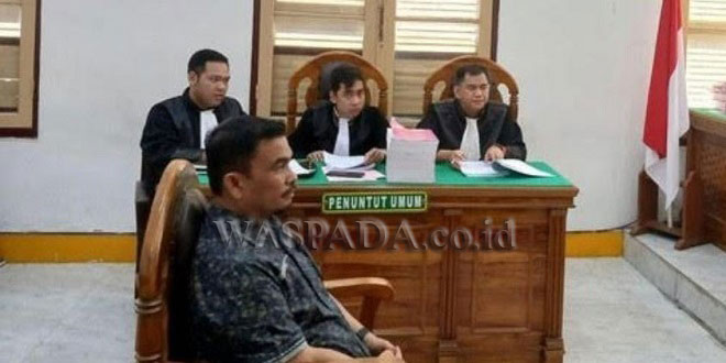Sidang pengadilan terkait kasus pengadaan smartboard Disdik Langkat