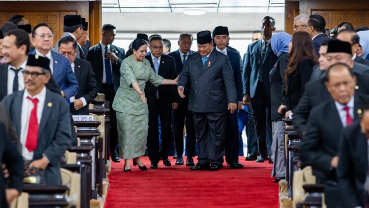 Puan Maharani dan Presiden hadir dalam Rapat Paripurna penyampaian KEM dan PPKF RAPBN 2027