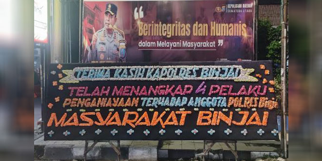 Petugas kepolisian melakukan penangkapan tersangka dalam kasus penganiayaan di Binjai