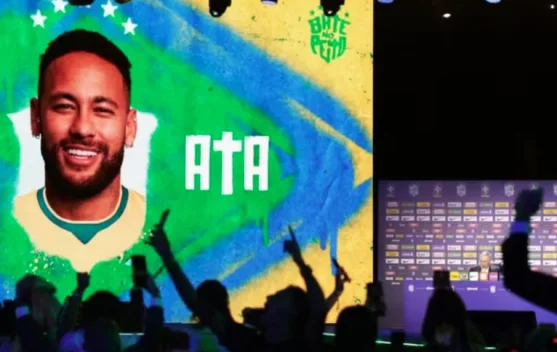 Neymar saat pengumuman masuk skuad Timnas Brasil untuk Piala Dunia 2026