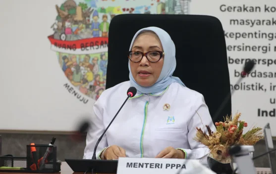 Menteri PPPA Arifah Fauzi menyampaikan isu paparan judi online terhadap anak di Jakarta