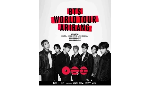 Panggung 360 derajat untuk BTS WORLD TOUR 'ARIRANG' di stadion