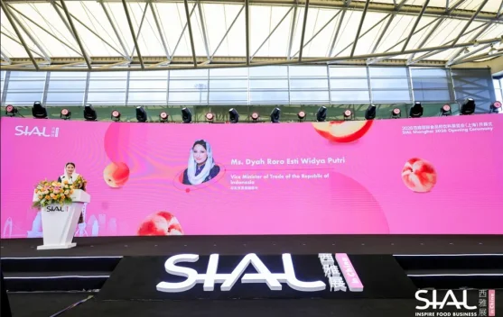 Booth produk Indonesia di SIAL Shanghai 2026 menampilkan makanan dan minuman ekspor