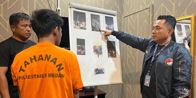 Penangkapan pengedar Vape Getar di parkiran hotel Medan