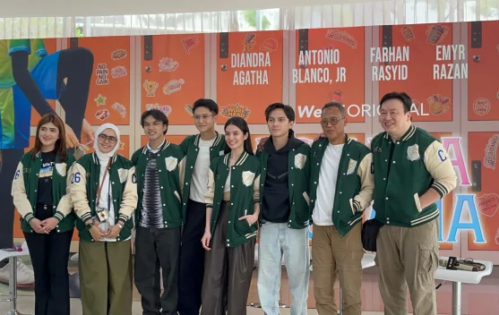 Poster resmi series Asmara Asrama dari WeTV Indonesia dan Magma Entertainment