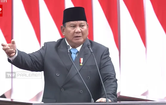 Presiden Prabowo berbicara di Sidang Paripurna, Senayan, 20 Mei 2026