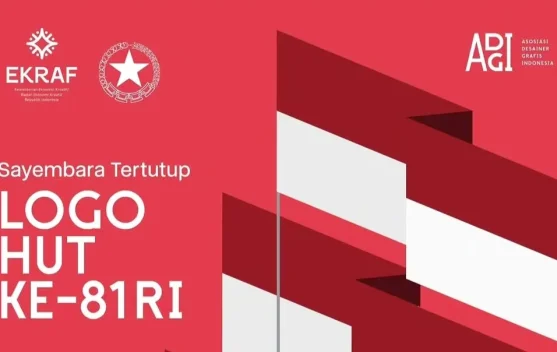 Poster pengumuman sayembara pembuatan logo HUT RI ke-81 oleh ADGI