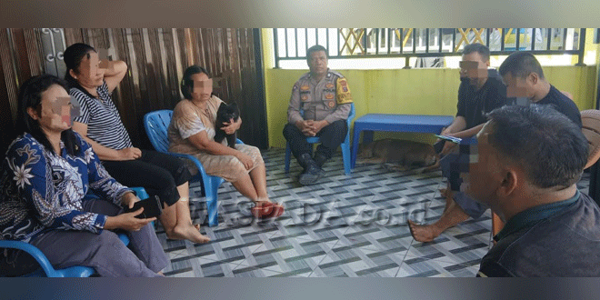 Petugas gabungan melakukan patroli di Jalan Sidomulyo menindaklanjuti laporan anjing meresahkan