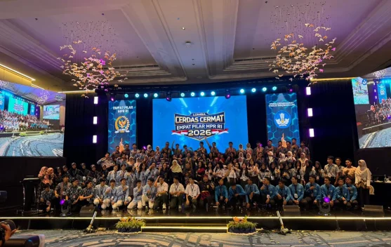 Ilustrasi lomba LCC Empat Pilar dan pengumuman pengulangan di Kalimantan Barat