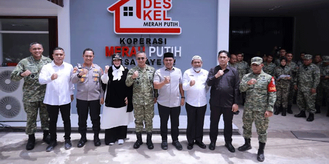 Gedung KDKMP Desa Layeun saat peluncuran nasional KDKMP