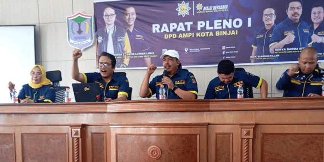 Rapat Pleno DPD AMPI Kota Binjai di Aula Dinas Pendidikan pada 24 Mei