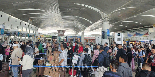 Suasana terminal Bandara Internasional Kualanamu pasca Idul Adha 2026