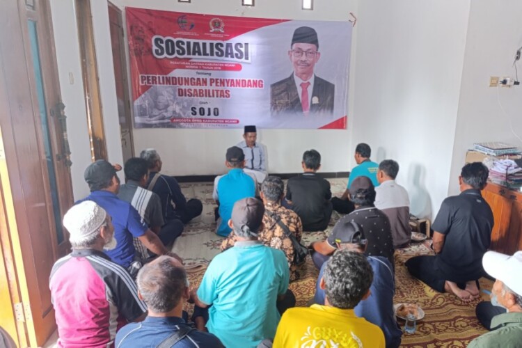 Sosialisasi Perda Perlindungan Penyandang Disabilitas di Karangjati, Ngawi