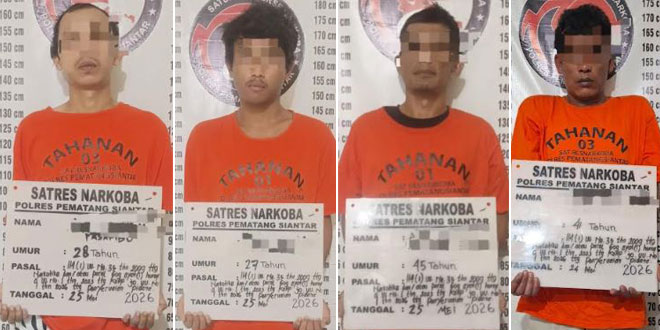 Ilustrasi penangkapan narkotika oleh polisi di Siantar