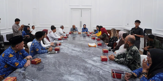 Rapat koordinasi Program Sehati Bunda di Rumah Dinas Bupati Langkat