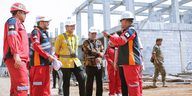 Wakil Bupati Serdang Bedagai meninjau lokasi pembangunan Sekolah Rakyat di Desa Firdaus, Sei Rampah