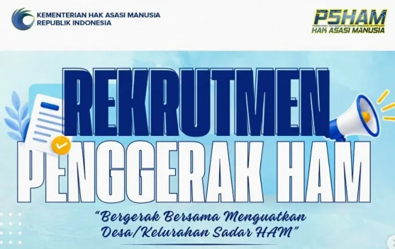 Ilustrasi pengumuman pendaftaran Rekrutmen Penggerak HAM 2026