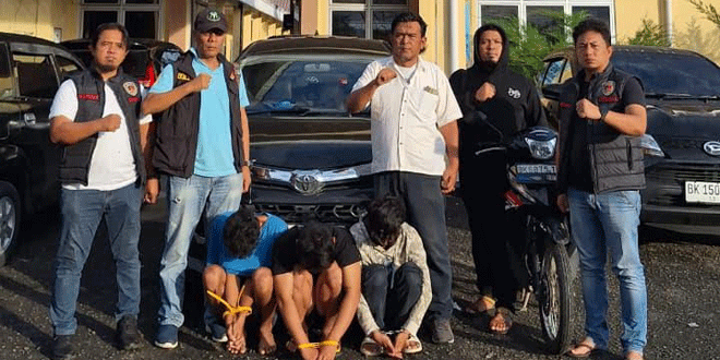 Penangkapan pelaku curanmor dan barang bukti Avanza di Simalungun