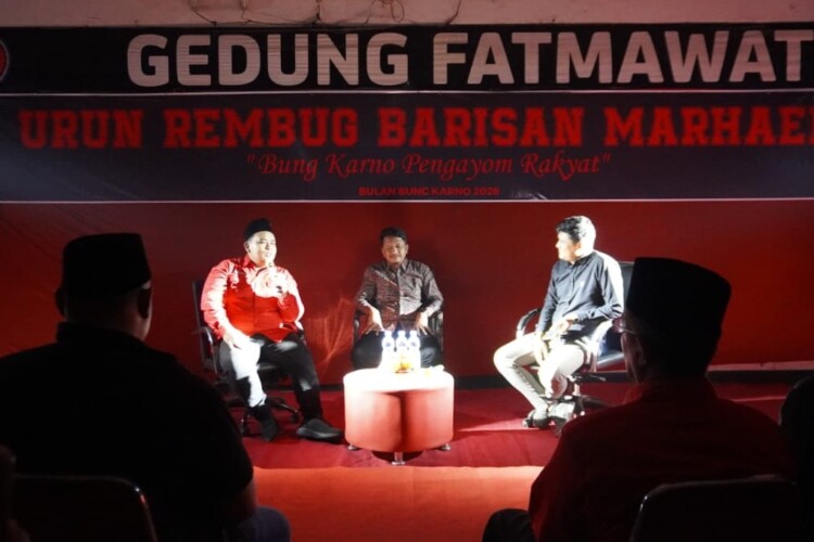 Suasana diskusi Urun Rembug Barisan Marhaen DPC PDI Perjuangan Ngawi