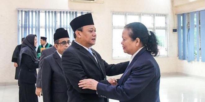 Sekretaris Daerah Deliserdang melantik dua pejabat di Aula BKPSDM
