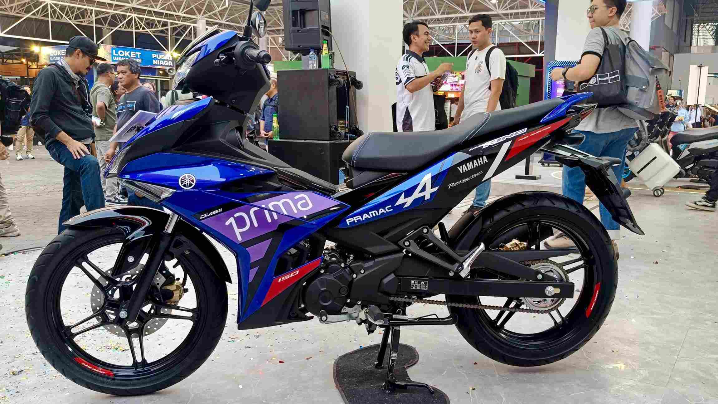 Yamaha MX King 150 edisi Prima Pramac livery dipamerkan di Jakarta Fair
