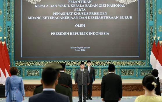 Presiden Prabowo melantik pejabat baru di Istana Negara Jakarta