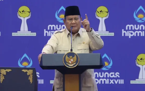 Presiden Prabowo pidato pembukaan Munas HIPMI di Lampung, 10 Juni 2026