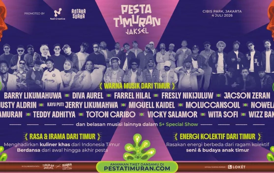 Panggung Pesta Timuran Jaksel dengan penonton menikmati musik Timur