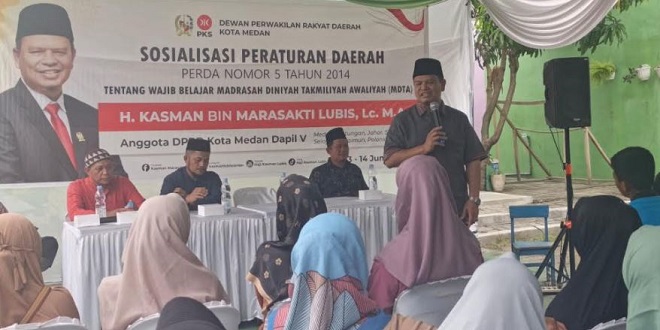 Sosialisasi Perda Wajib Belajar MDTA di Medan oleh Anggota DPRD