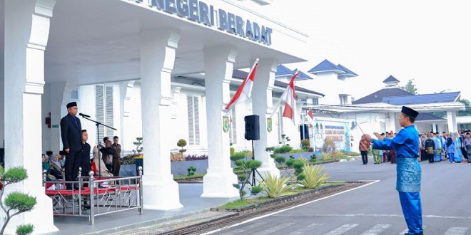 Upacara Harganas Ke-33 di halaman Kantor Bupati Serdang Bedagai, Sei Rampah
