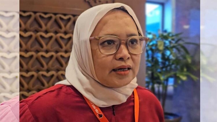 Ketua DPC PDI Perjuangan Tulungagung Erma Susanti saat kegiatan partai