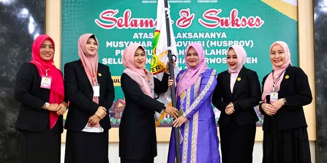 Mukarramah Fadhlullah terpilih sebagai Ketua PERWOSI Aceh masa bakti 2026–2030